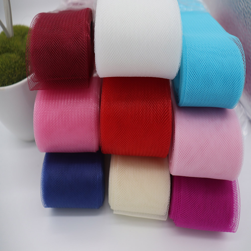 Sewing - Miękka poliestrowa siatkowa wstążka, płaska gładka