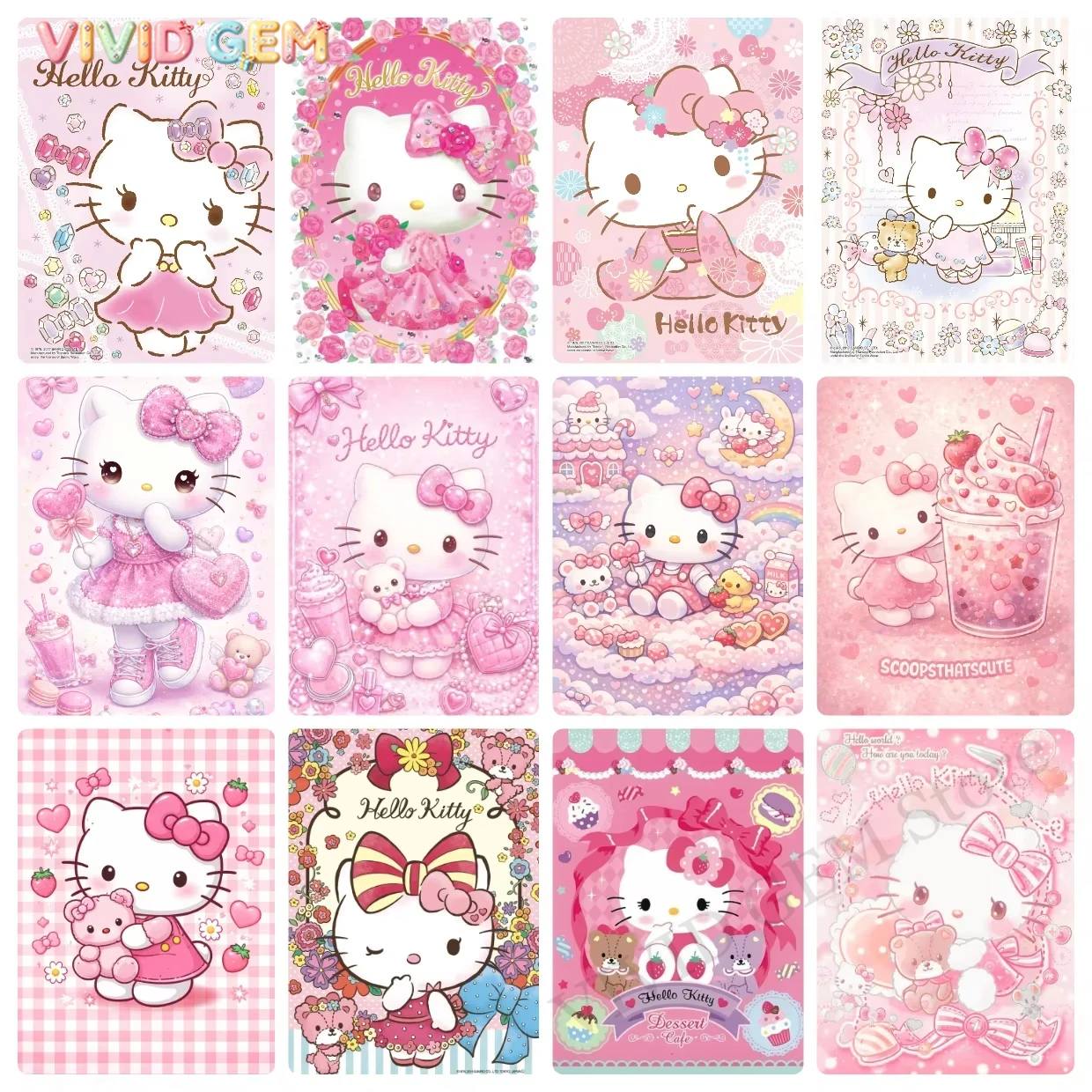 5D Diamond Painting Kit Full Drill - VIVID GEM Sanrio 5D DIY Diamentowy
