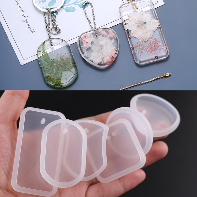 Silicone Epoxy Resin Molds Set - 1PC DIY brelok wisiorek silikonowy zestaw