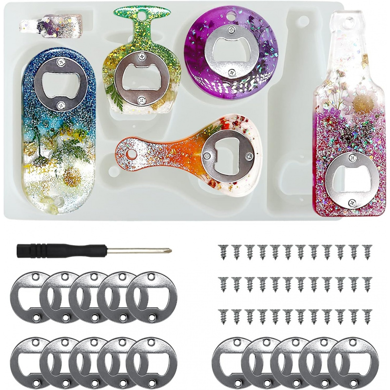 Silicone Epoxy Resin Molds Set - Forma silikonowa do otwieracza do butelek
