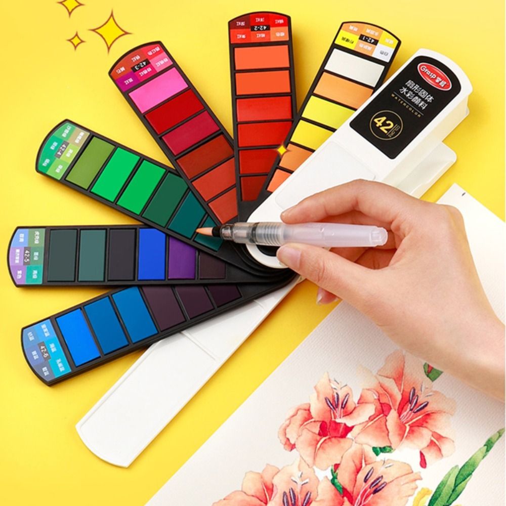 Przenośny składany zestaw farb – Watercolor Paint Set Solid Pigment recenzja i cena
