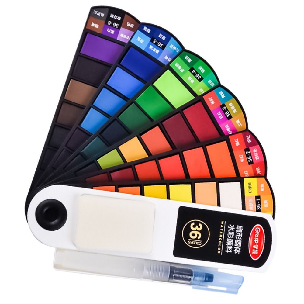 Przenośny składany zestaw farb – Watercolor Paint Set Solid Pigment recenzja i cena