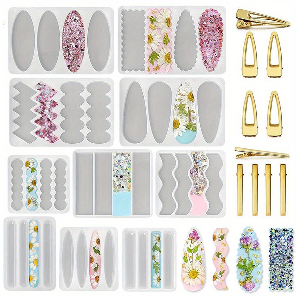 Zestaw 10 głębokich form silik – Silicone Epoxy Resin Molds Set recenzja i cena