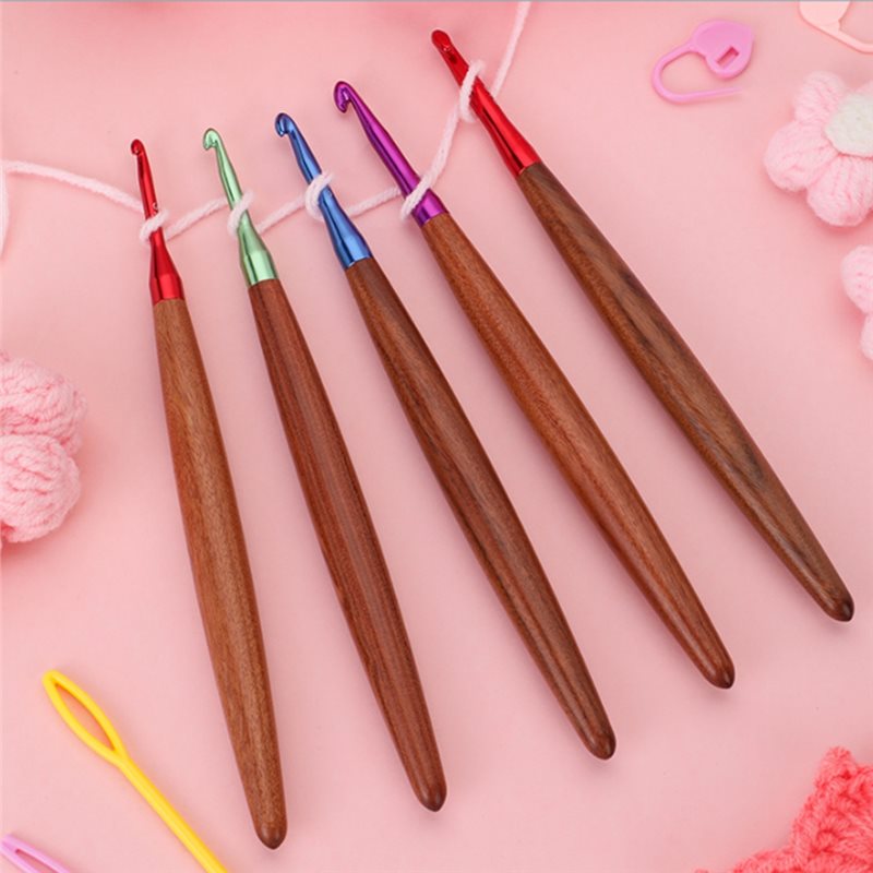 Zestaw szydełek A11E, ergonomi – Wooden Crochet Hooks Ergonomic Handle recenzja i cena
