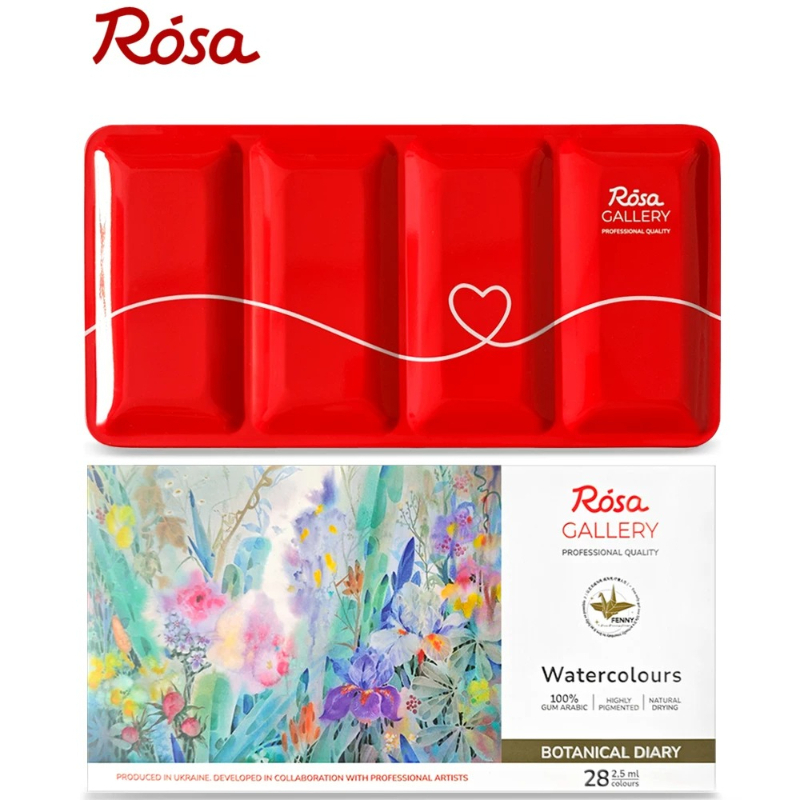 ROSA 28 Kolorów Zestaw Farb Ak – Watercolor Paint Set Solid Pigment recenzja i cena