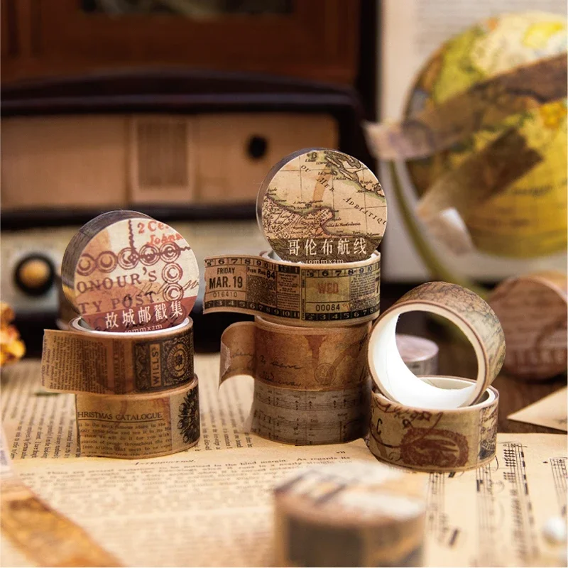 18.5mm * 2m Vintage taśmy papi – Vintage Junk Journal Scrapbooking Paper recenzja i cena