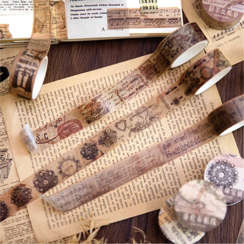 18.5mm * 2m Vintage taśmy papi – Vintage Junk Journal Scrapbooking Paper recenzja i cena