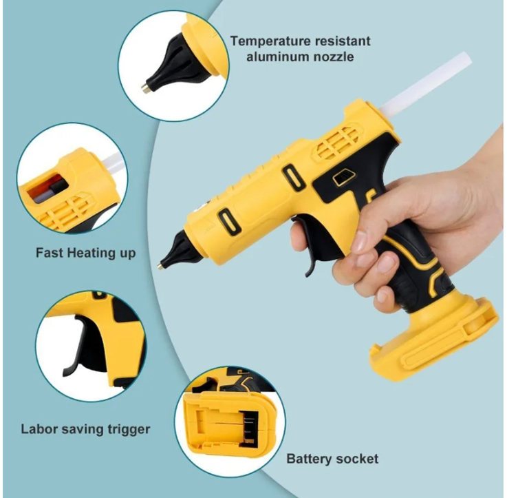 Bezprzewodowy elektryczny ręcz – Hot Melt Glue Gun Cordless recenzja i cena