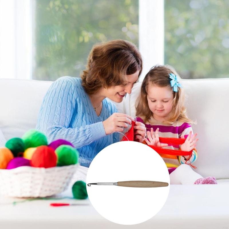 8 sztuk ergonomiczny szydełko  – Wooden Crochet Hooks Ergonomic Handle recenzja i cena