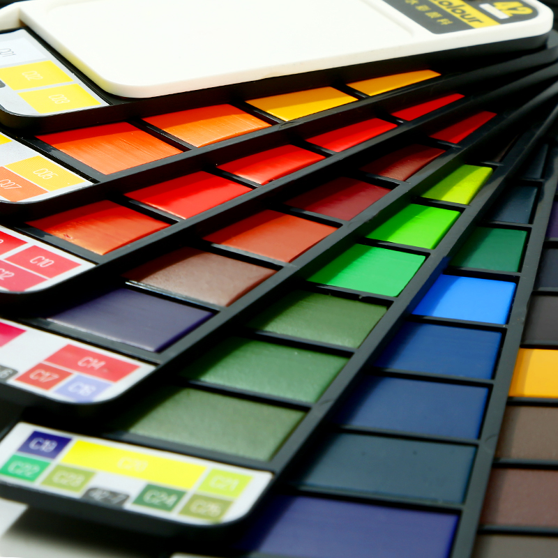 18/25/33/42 kolory solidny zes – Watercolor Paint Set Solid Pigment recenzja i cena