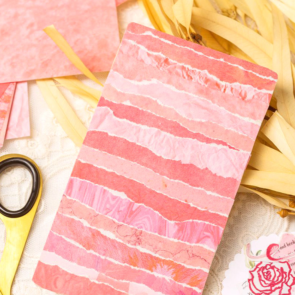 100 sztuk kolorowe tekstury tł – Vintage Junk Journal Scrapbooking Paper recenzja i cena
