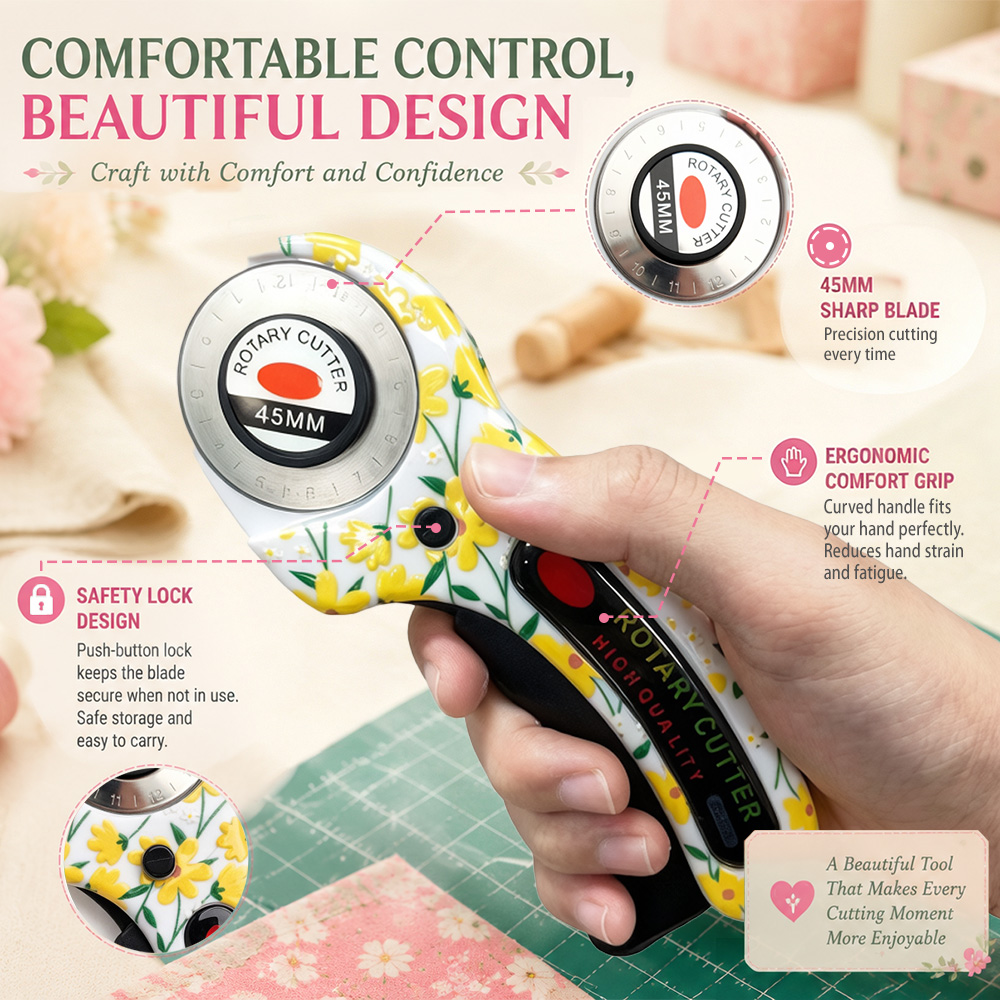 Nóż obrotowy 45 mm do cięcia k – Rotary Cutter For Fabric 45Mm recenzja i cena