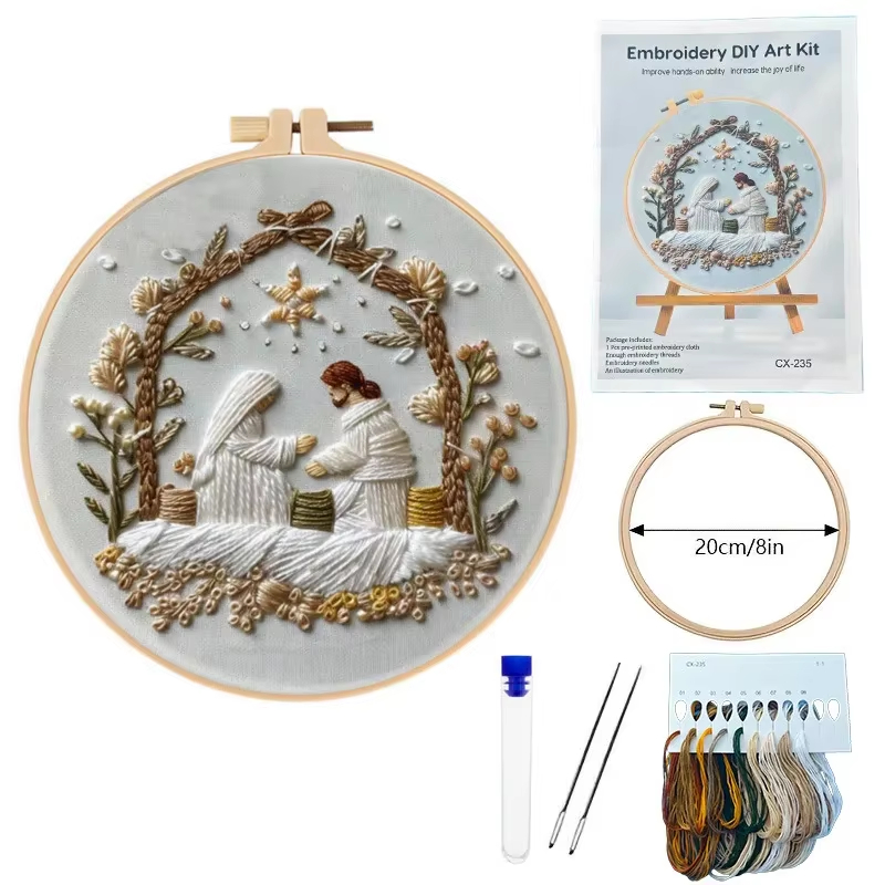 Zestaw do haftu świątecznego z – Cotton Embroidery Thread Skeins recenzja i cena