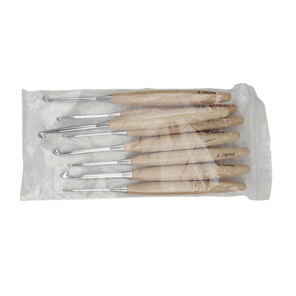 8 szt. Drewniane szydełko 16,5 – Wooden Crochet Hooks Ergonomic Handle recenzja i cena