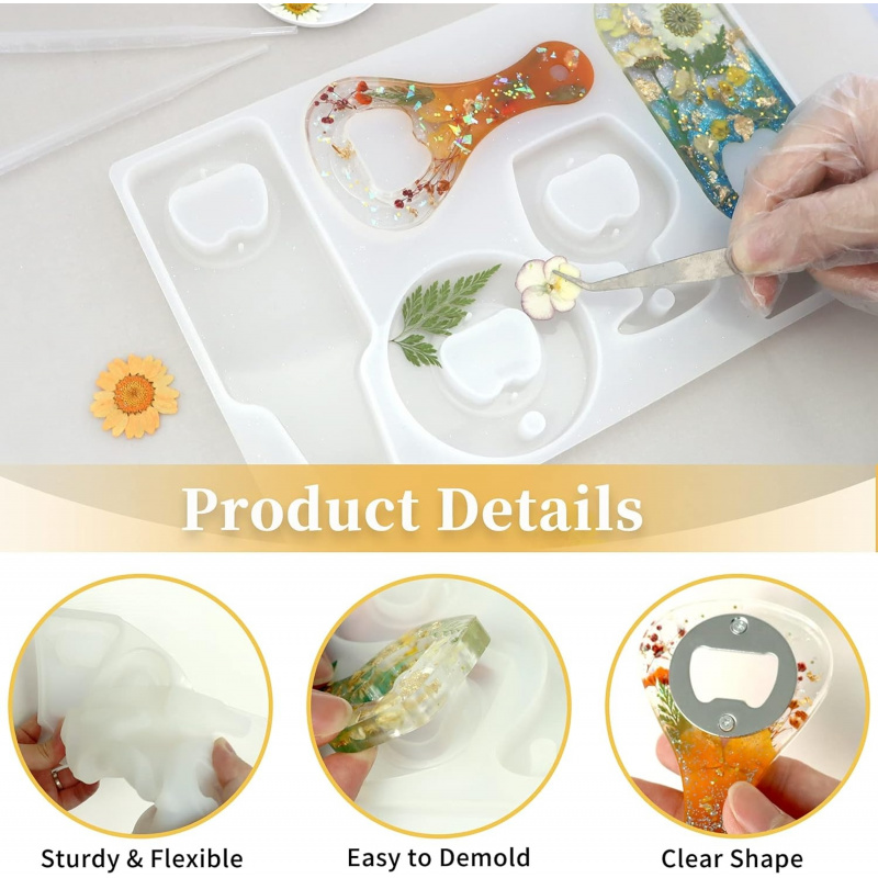 Forma silikonowa do otwieracza – Silicone Epoxy Resin Molds Set recenzja i cena
