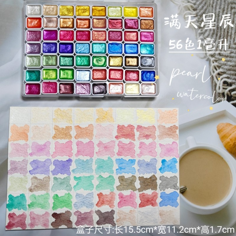 Przenośny Pigment do Paznokci  – Watercolor Paint Set Solid Pigment recenzja i cena