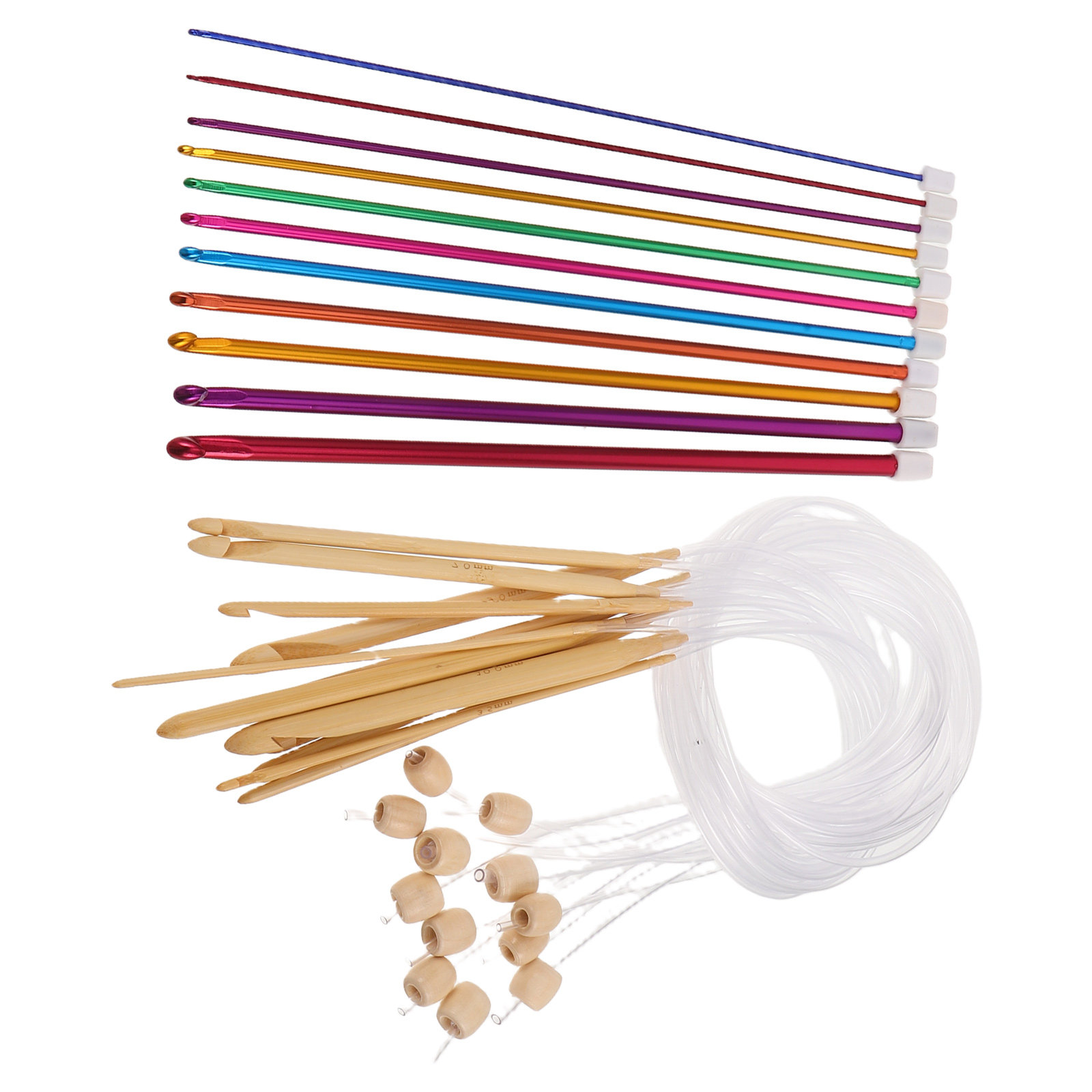 Zestaw 1 szt. wibrujących kolo – Wooden Crochet Hooks Ergonomic Handle recenzja i cena