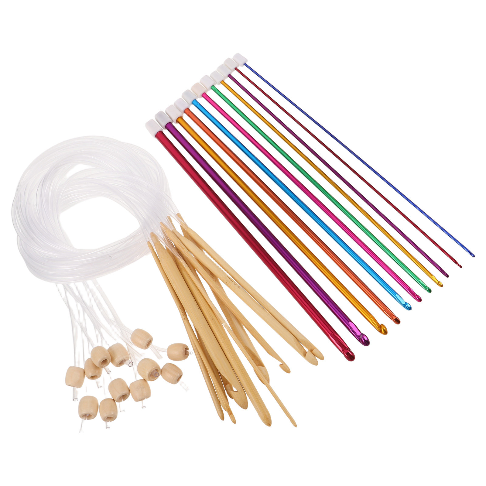 Zestaw 1 szt. wibrujących kolo – Wooden Crochet Hooks Ergonomic Handle recenzja i cena