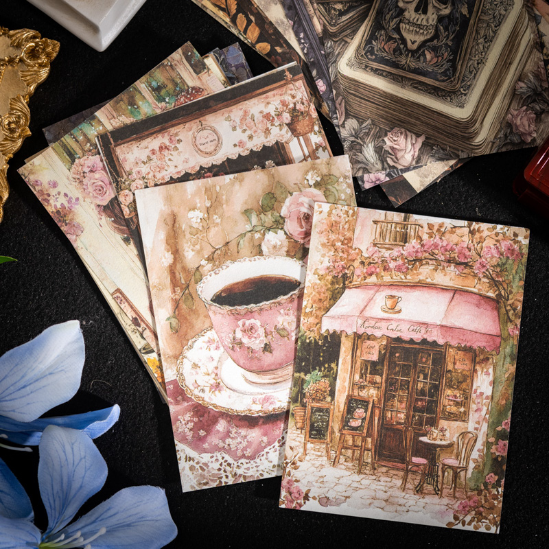JIANQI 100 sztuk Retro papier  – Vintage Junk Journal Scrapbooking Paper recenzja i cena