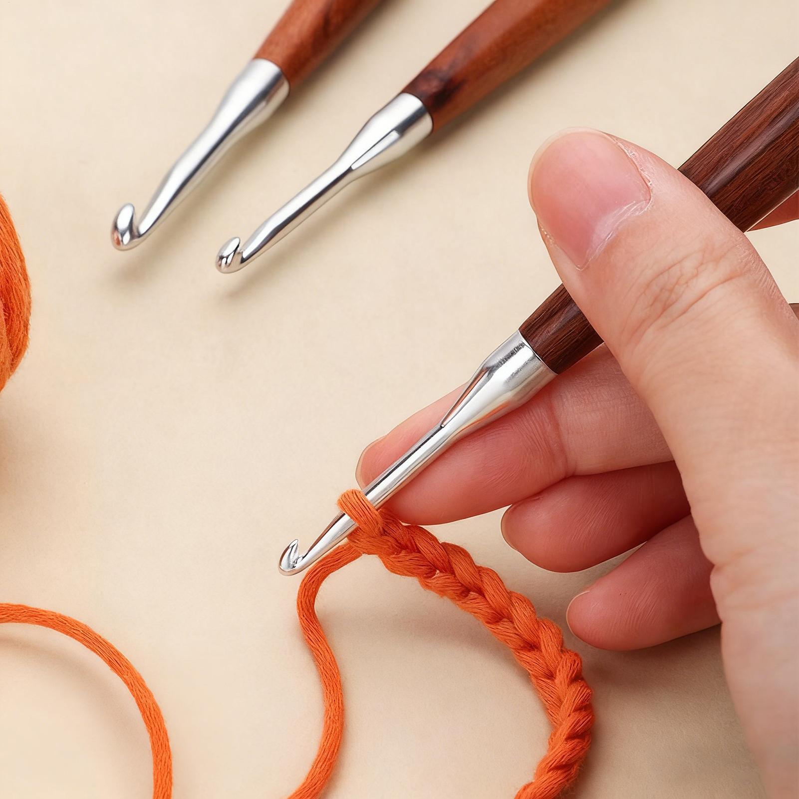8 szt. Szydełka do szydełkowan – Wooden Crochet Hooks Ergonomic Handle recenzja i cena