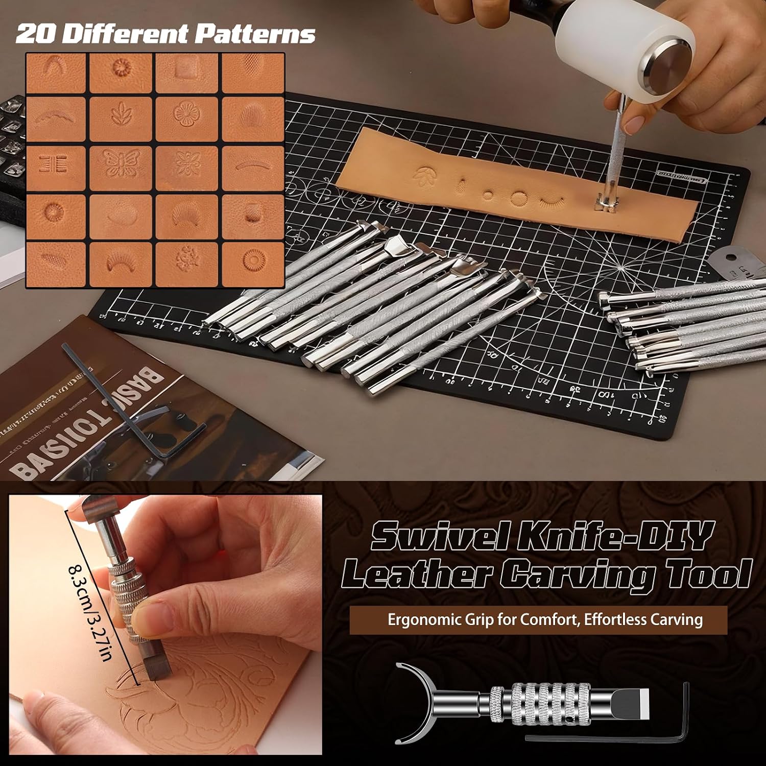 Zestaw do obróbki skóry, narzę – Craft Tools recenzja i cena