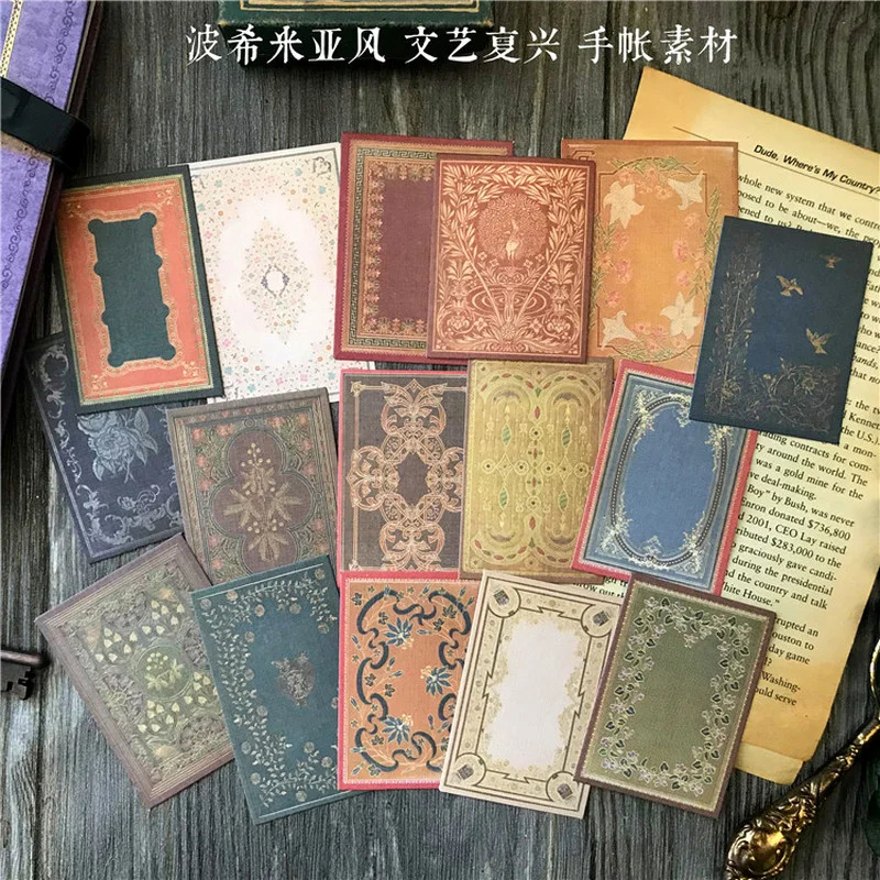 16 szt. Vintage Bohemian Cards – Vintage Junk Journal Scrapbooking Paper recenzja i cena
