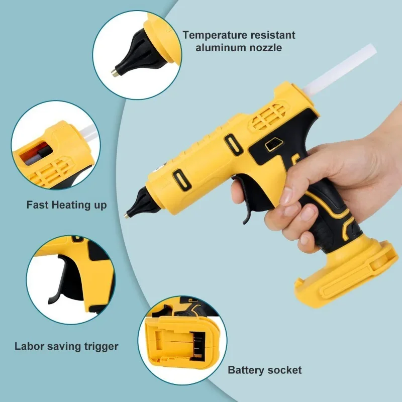 Bezprzewodowy elektryczny ręcz – Hot Melt Glue Gun Cordless recenzja i cena