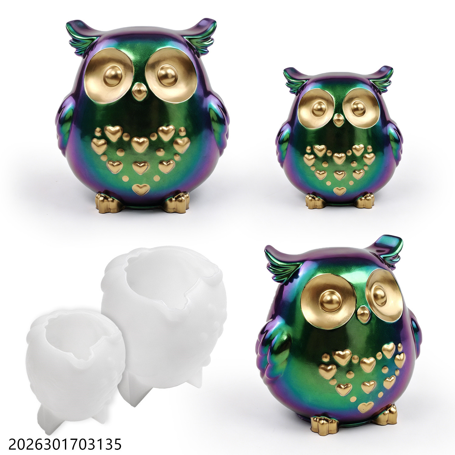 Forma Silikonowa Sowa 3D Zesta – Silicone Epoxy Resin Molds Set recenzja i cena