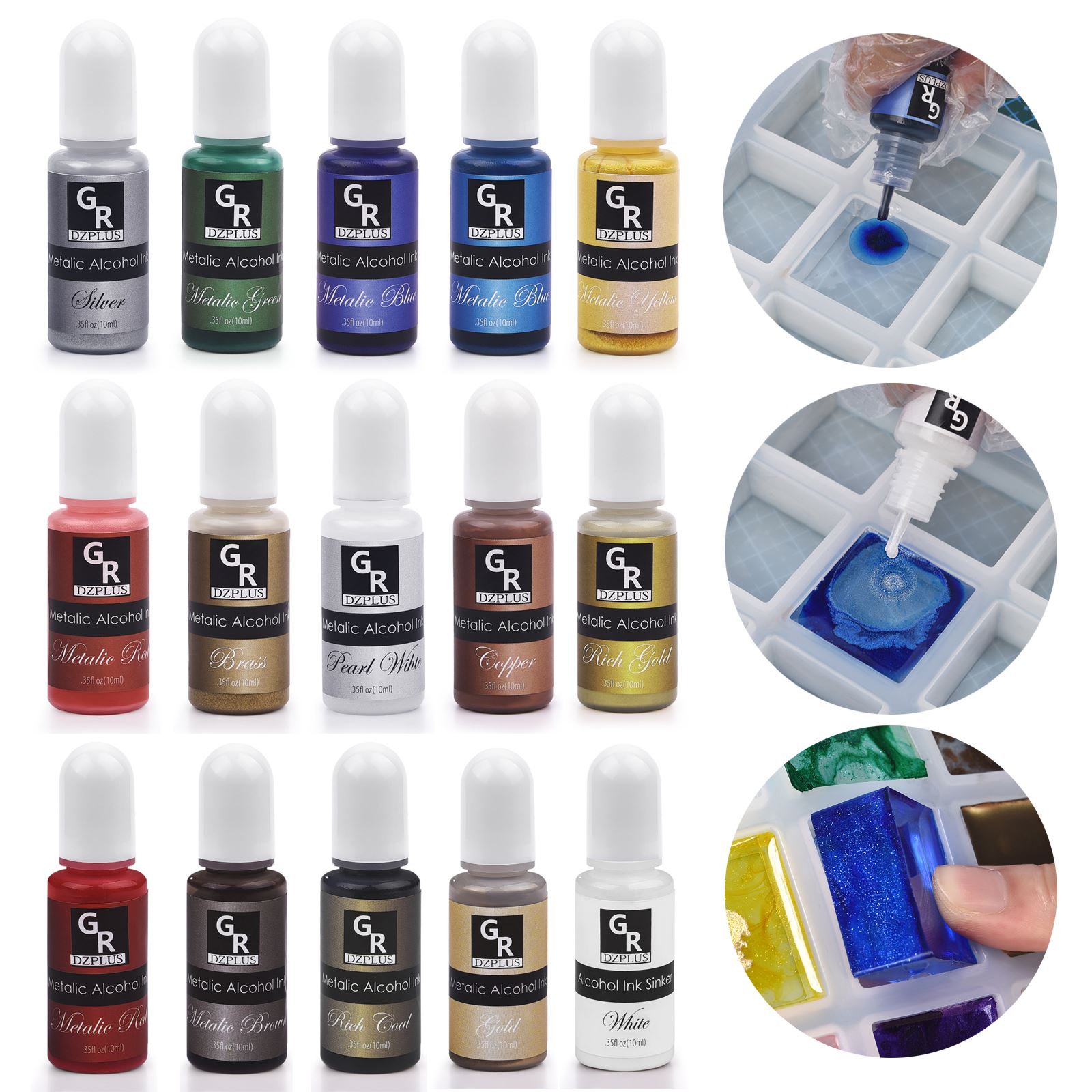 1 Zestaw pigmentów żywicznych  – Silicone Epoxy Resin Molds Set recenzja i cena